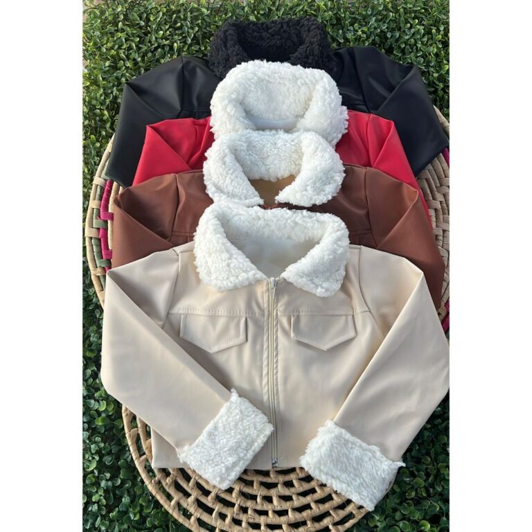 Jaqueta de Couro Infantil detalhe Ted-Moda-Bloguer