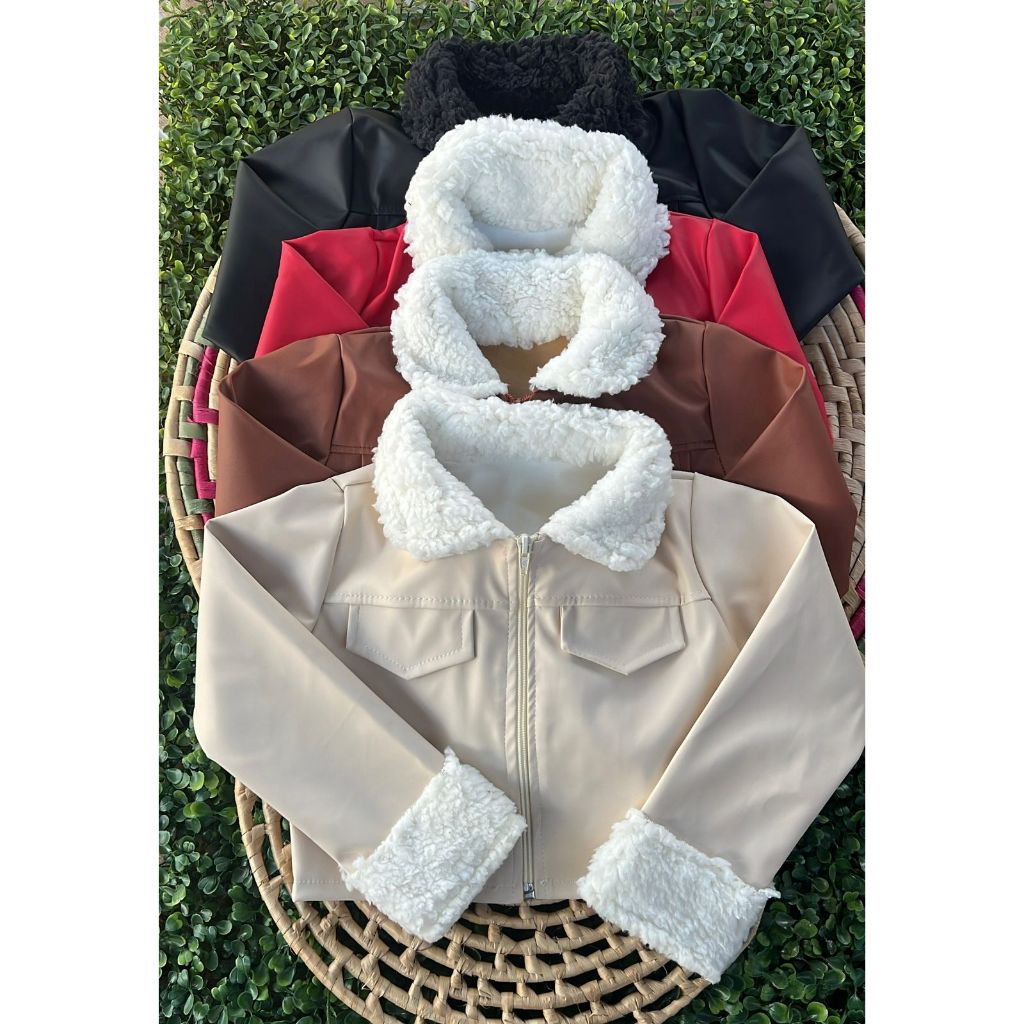Jaqueta de Couro Infantil detalhe Ted-Moda-Bloguerinha
