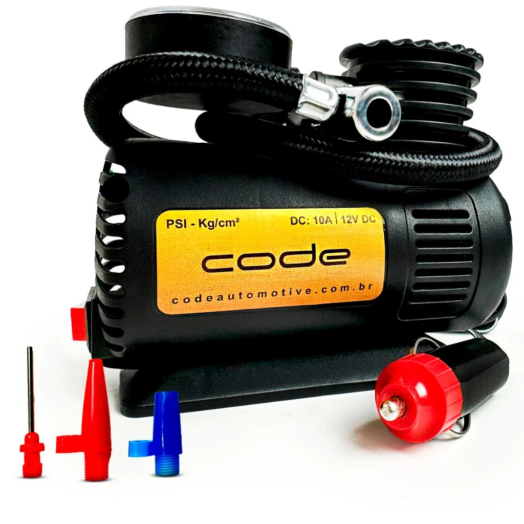 MINI COMPRESSOR DE AR AUTOMOTIVO 12V PORTATIL MULTIUSO 12V VARIOS BICOS PARA PNEU CARRO MOTO BIKE BO