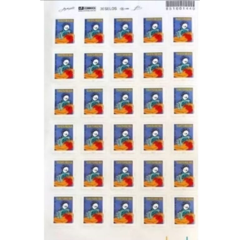 Folha de Selos Costureira – Carta Social (1 