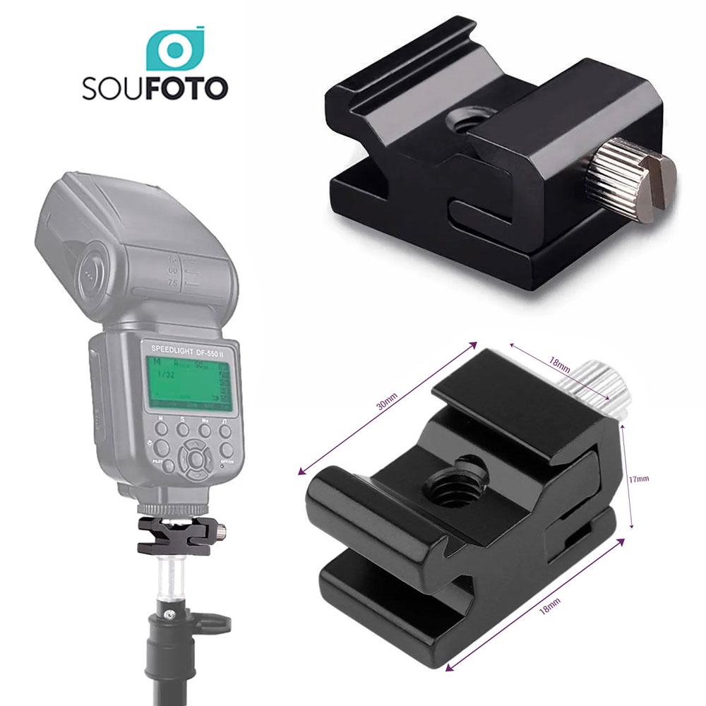 Adaptador Hot Shoe para Flash Speedlite Sou Foto ATI-002