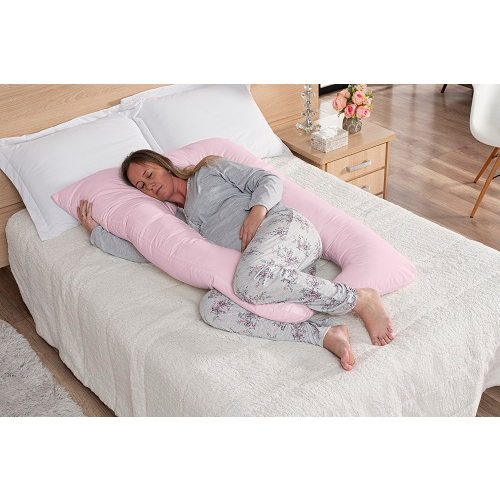 Travesseiro de corpo para Gestante Grávida 1,30&#