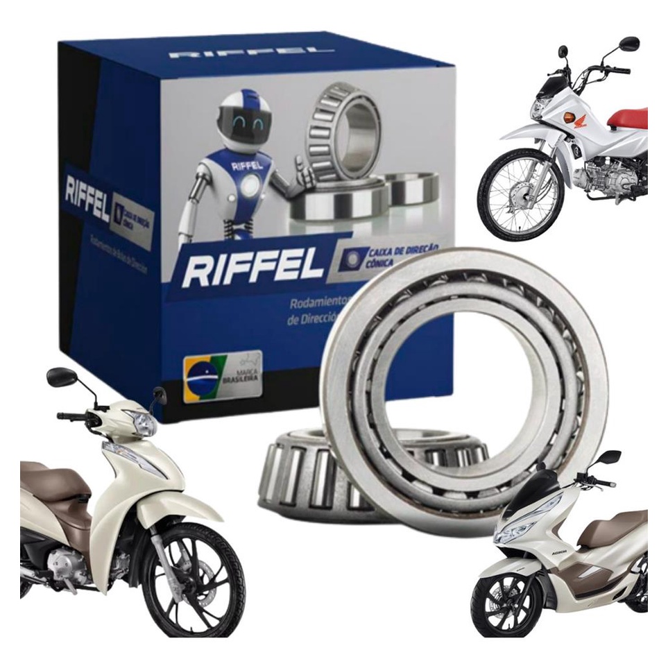 Caixa Direcao Conica Pop Biz 100 110i 125 C100 Dream 150 Moby Phoenix 50 1993 A 2025 Original Riffel