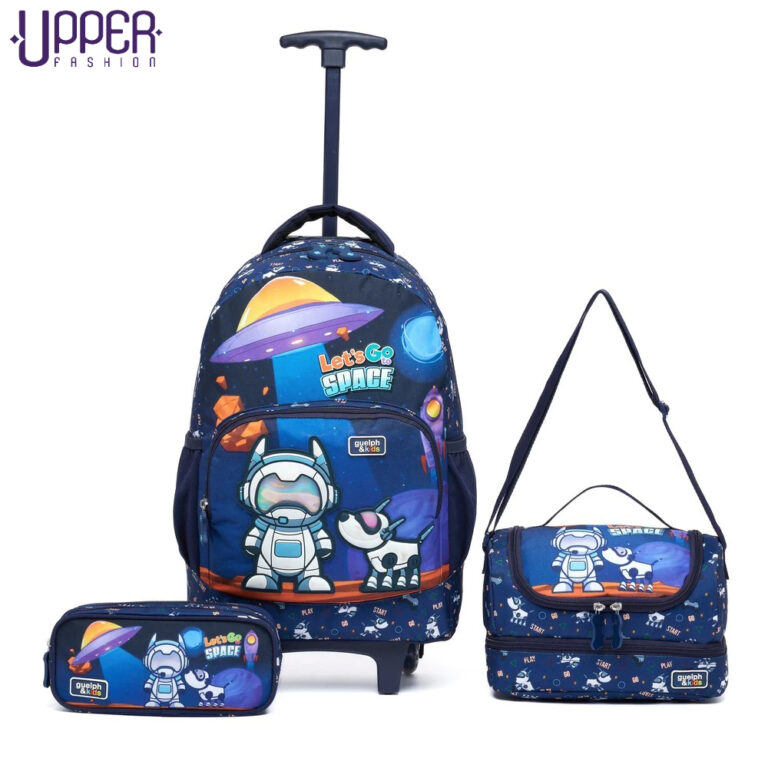 Kit Mochila Infantil Rodinhas Menino Reforçada La