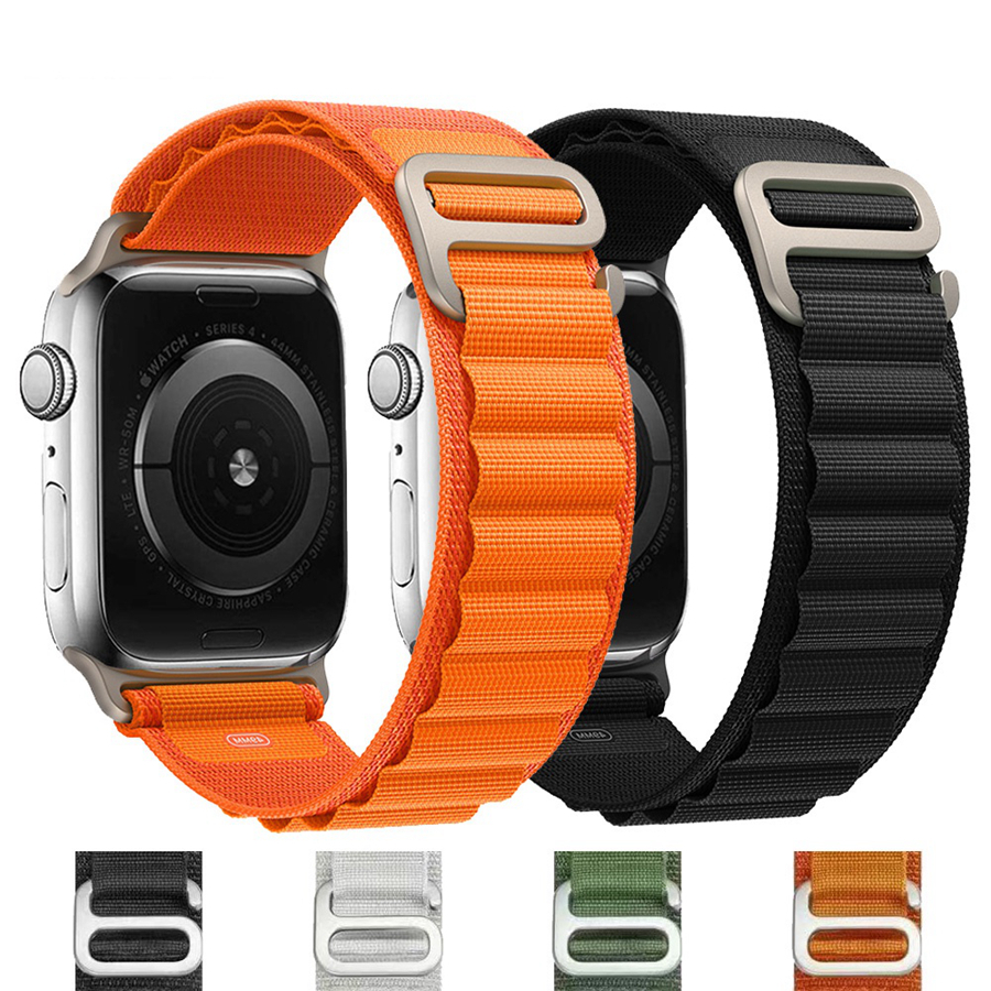 Pulseira De Laço Alpino Para Relógio Apple 49mm 44mm 40mm 45mm 41mm 42mm 38mm 40 44 45 mm iWatch Ult
