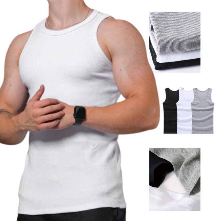 Camisa Masculina Regata Ribana Canelada Americana 