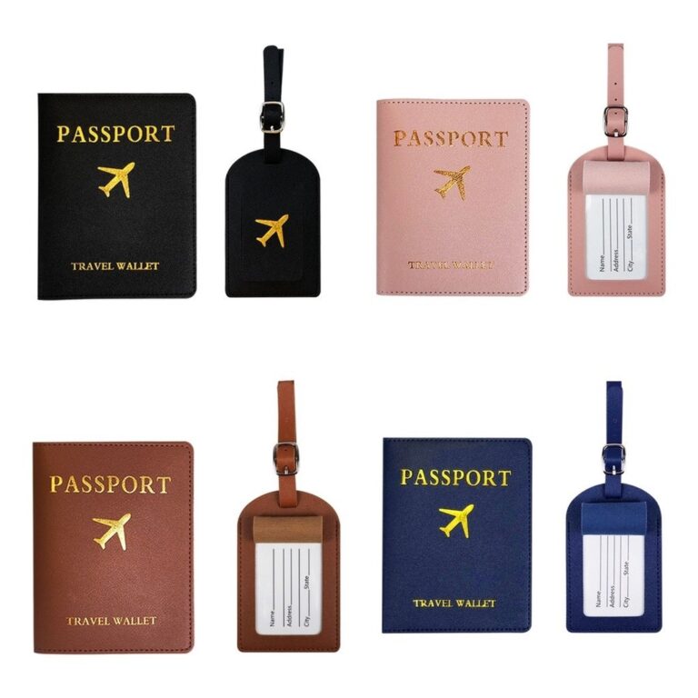 Carteira Capa Porta Passaporte Id Etiqueta Cartão