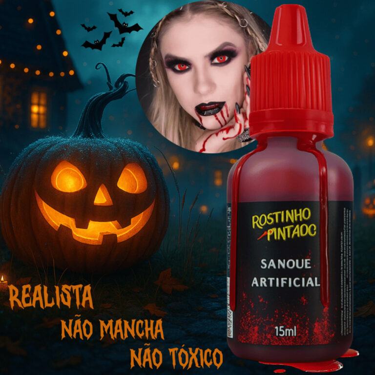 Kit 1 a 3 Sangue Falso Vermelho Artificial Fake P/