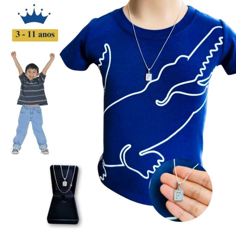 Corrente Infantil Criança Masculino Banhado A Pra