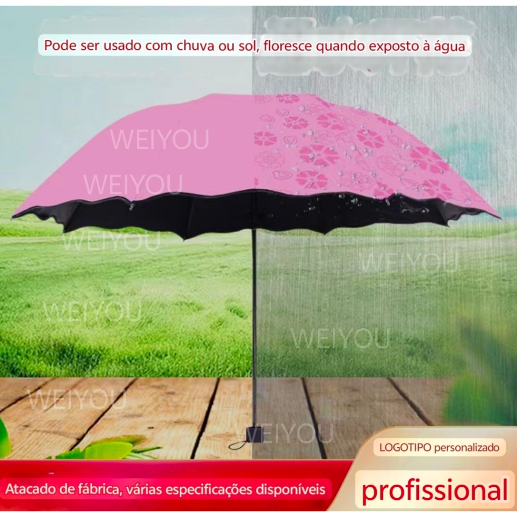 Novo guarda-chuva popular de renda com flor de água