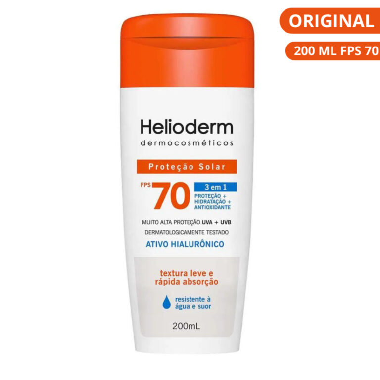 Protetor Solar FPS 70 Helioderm 200ml