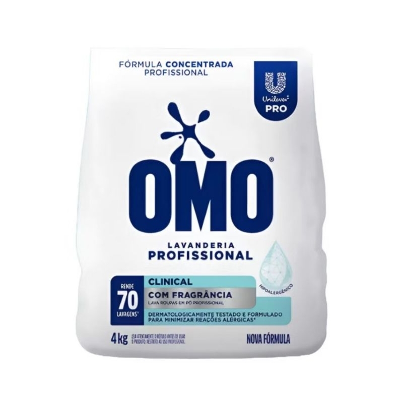 OMO Profissional Clinical Com FRAGRÂNCIA  hipoalergênico e dermatologicamente testado 4 kg