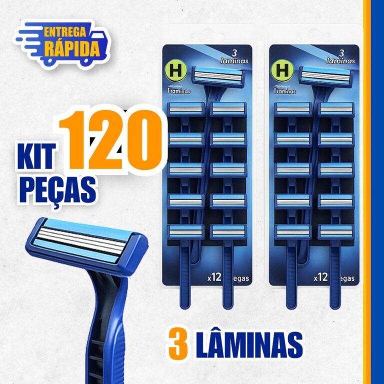 120 Prestobarba Aparelho de Barbear 3 Lâminas C F