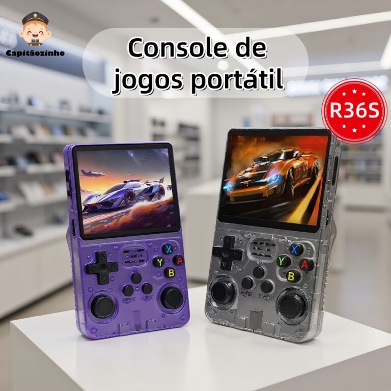 Console Portátil R36S + de 15.000 Jogos Vídeo Ga