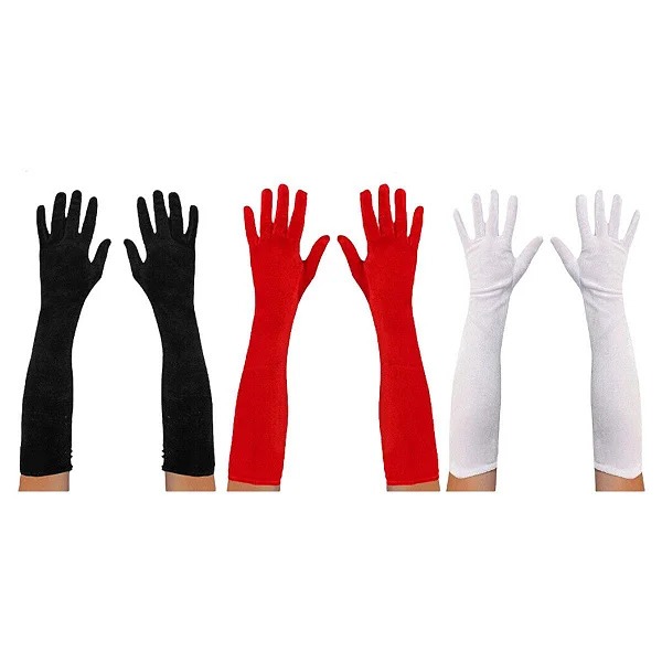 Luva De Lycra Comprimento Longo Cotovelo Adulta N.