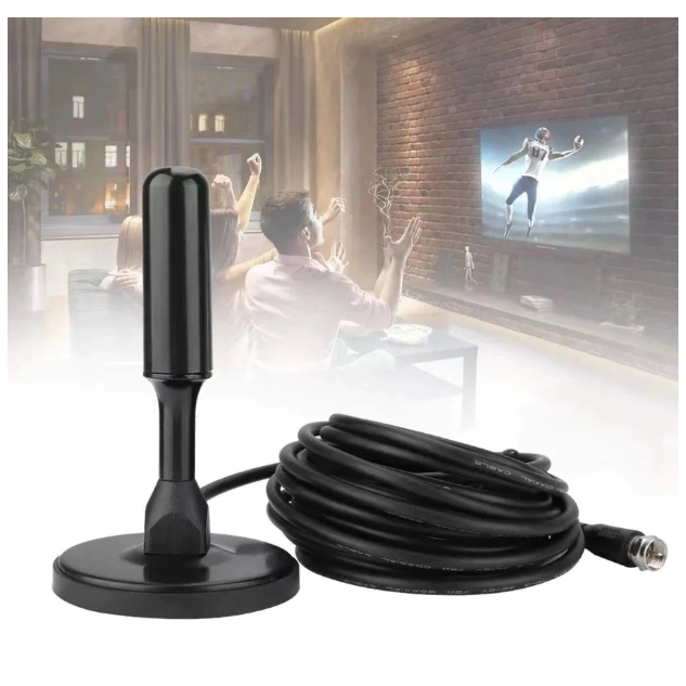 Antena Digital Interna Externa Full Hdtv 4K Cabo d