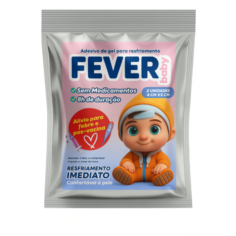Fever Baby Adesivo Gel Refrescante Bebê Febre e P