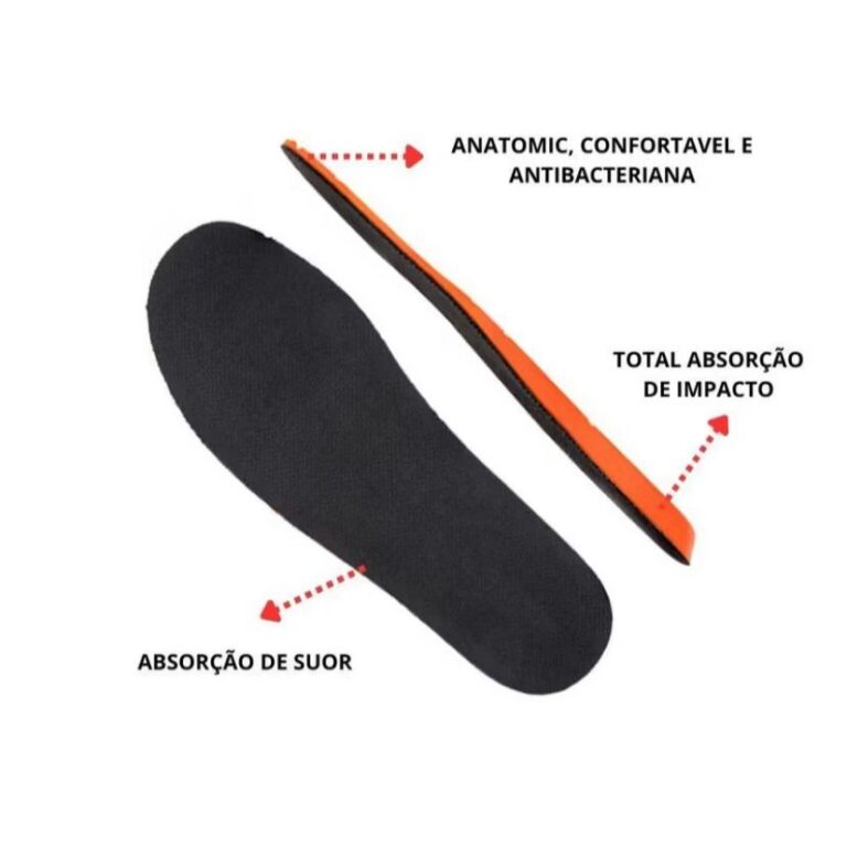 Palmilha Gel Ortopédico Anatómica Dores nos Pés