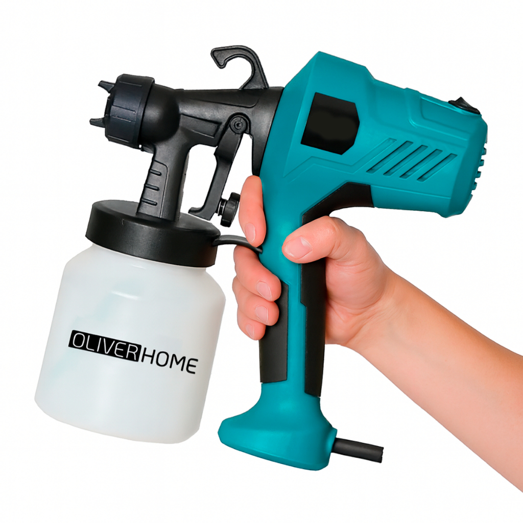 Pistola Elétrica Para Pintura Pulverizador de Tinta com Bico e Compressor 450w – OliverHome