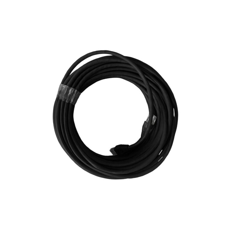 Cabo de Rede Preto Crimpado RJ45 10/15/20/25/30 Me