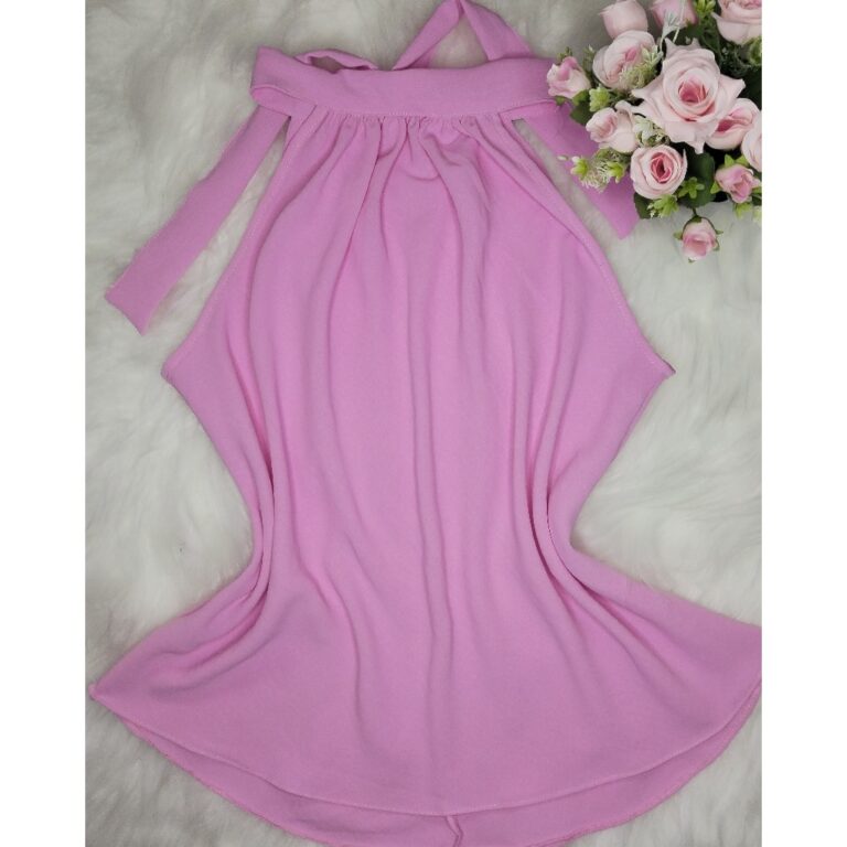 Blusa Feminina Gola Alta com amarração