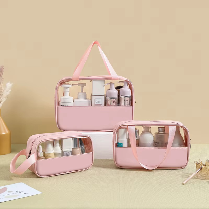 Kit 3 Necessaire de Viagem  Bolsa de Armazenamento Portátil, Ideal para Cosméticos, Banho e Acessóri
