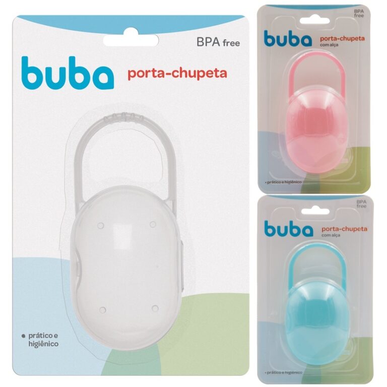 Porta Chupeta Com Alça Buba Estojo Bico Higiene e