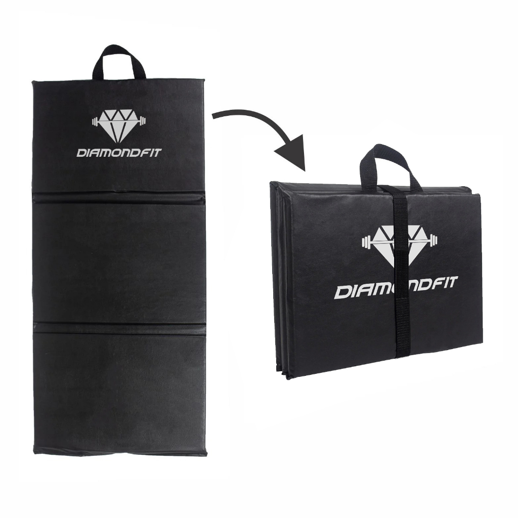 Colchonete Dobrável Maleta Academia Ginástica Fitness Abdominal Yoga Pilates Espuma Confortável D50