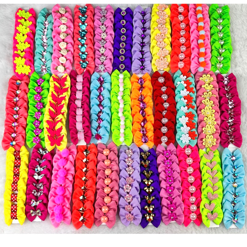 90 unidades Laços Pet kit Banho Tosa Laços Pronta entrega Lacinho Pet Laço Luxo Acessórios para Cach