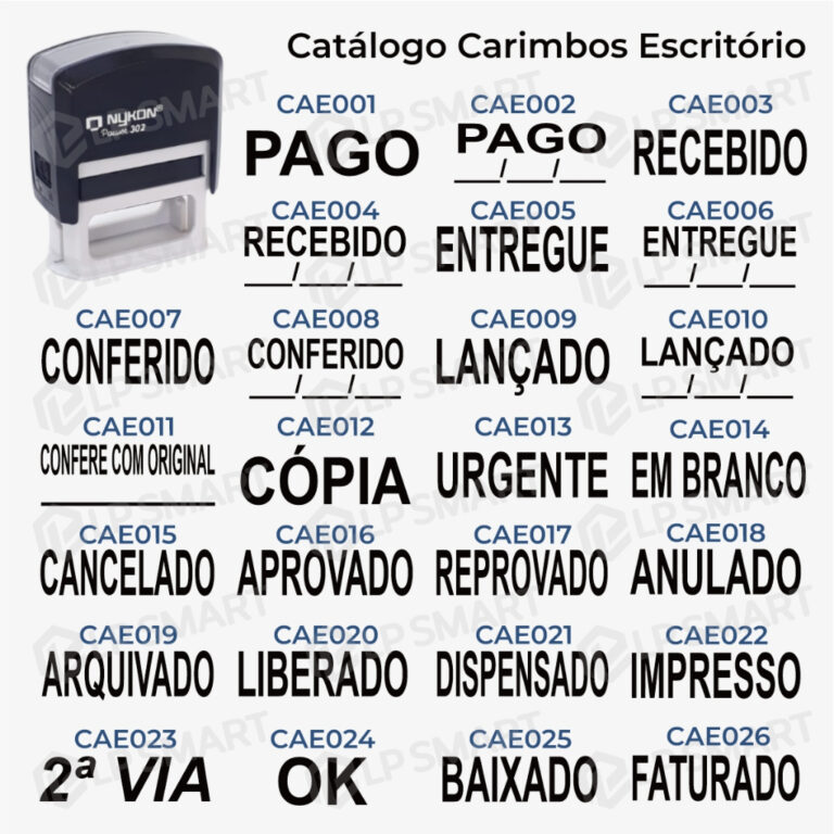 Carimbo Artesanal Administrativo Escritório Empre