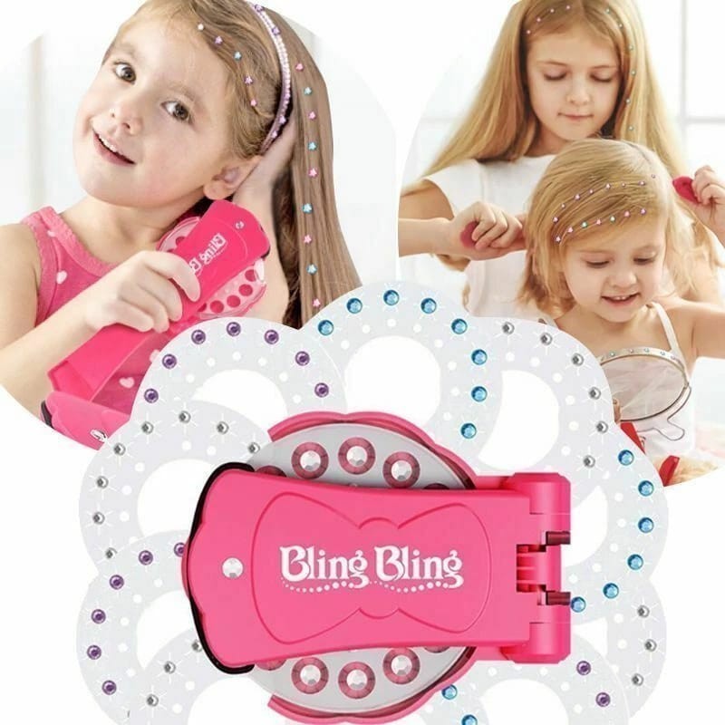 BLING DIAMOND ADESIVAS P CABELO 180 GEMAS COM MAQUINA DE APLIACACAO DE JOIAS STRASS BRILHO
