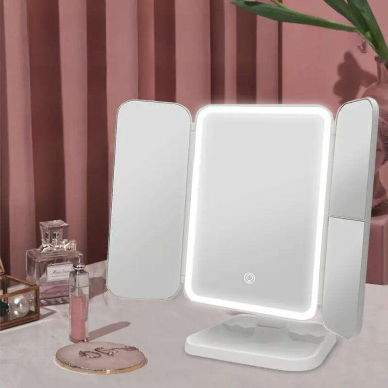 Espelho Aumento 2X/3X Camarim Iluminação Led Dob