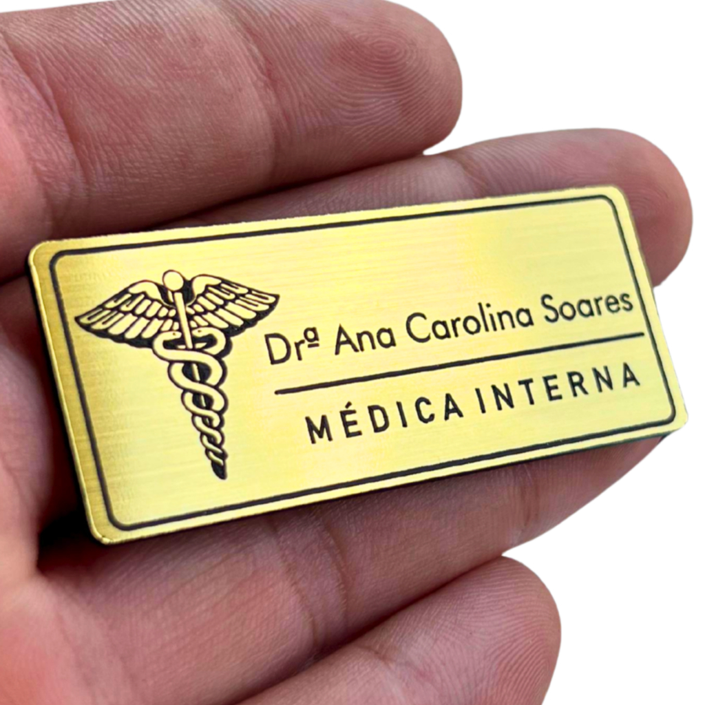 Broche Crachá Botton Magnético Personalizado  Aspecto Escovado