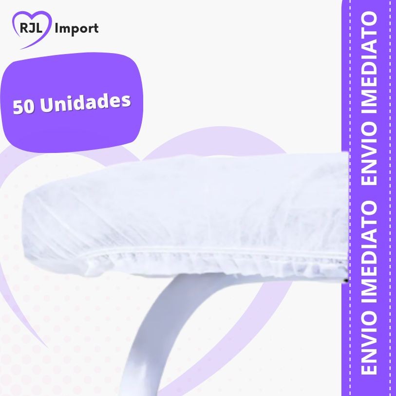 KIT Lençóis Descartável TNT Branco Maca 2,00×0,90 C/ Elástico