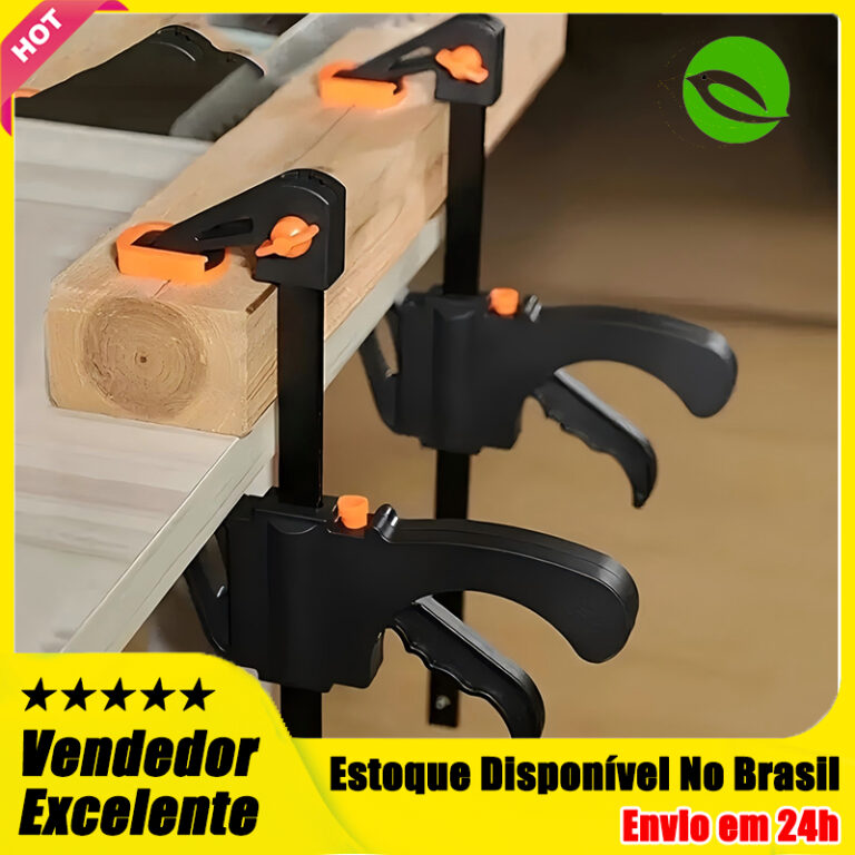 Kit 4 Grampo Sargento Aperto Rapido Universal 4 po