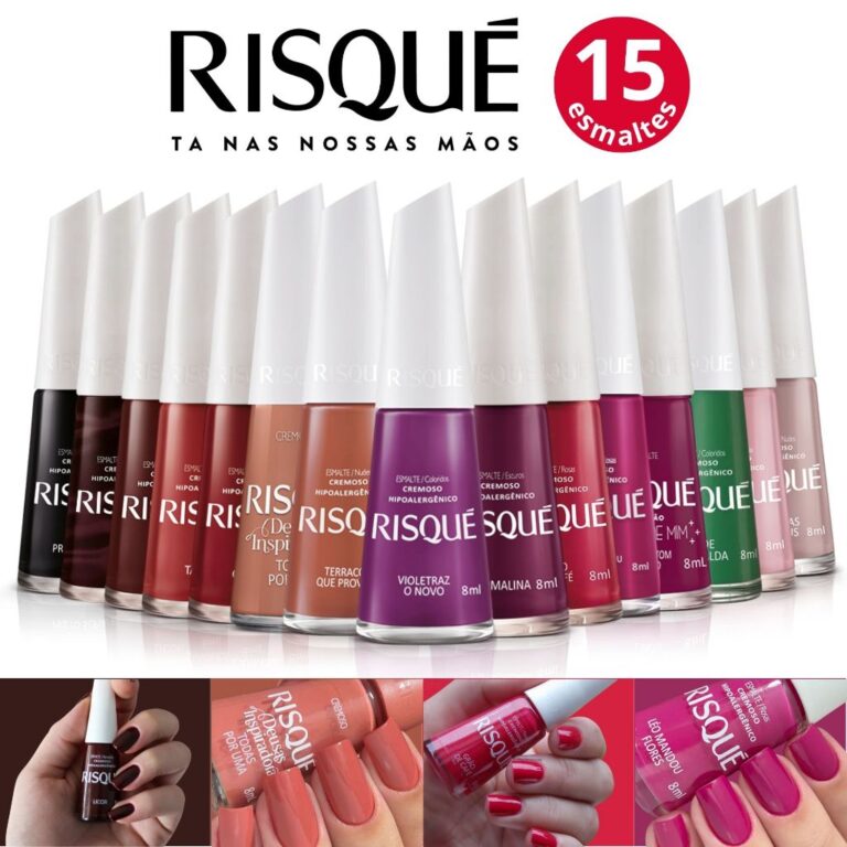 Kit 15 Esmaltes Risque Atacado Cores Tons Quentes 