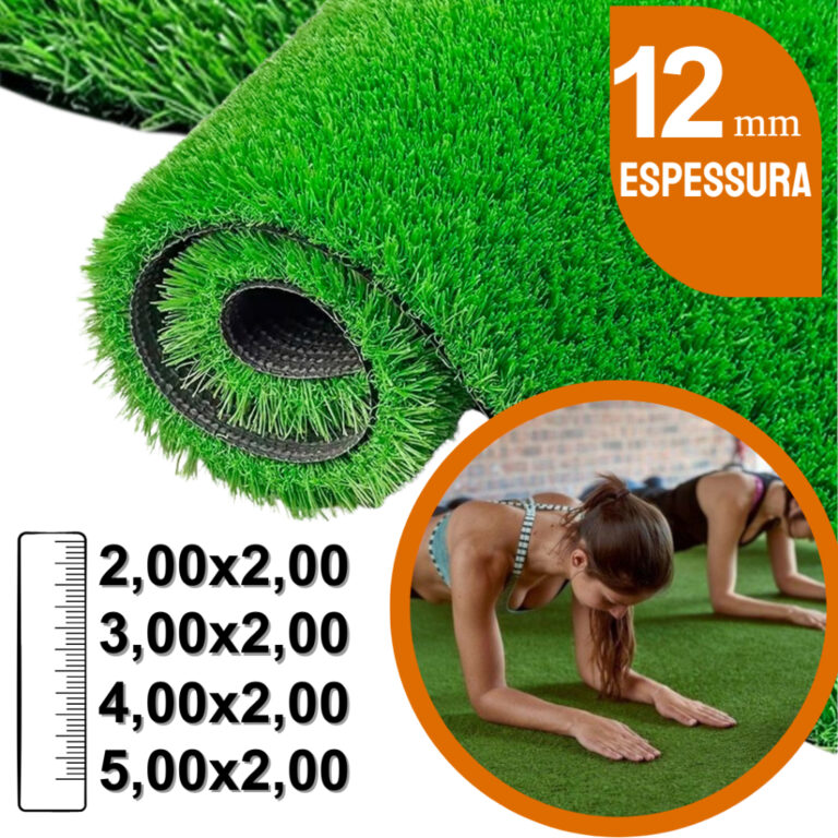 Grama Sintética Decorativa Artificial 2,00 A 5,00