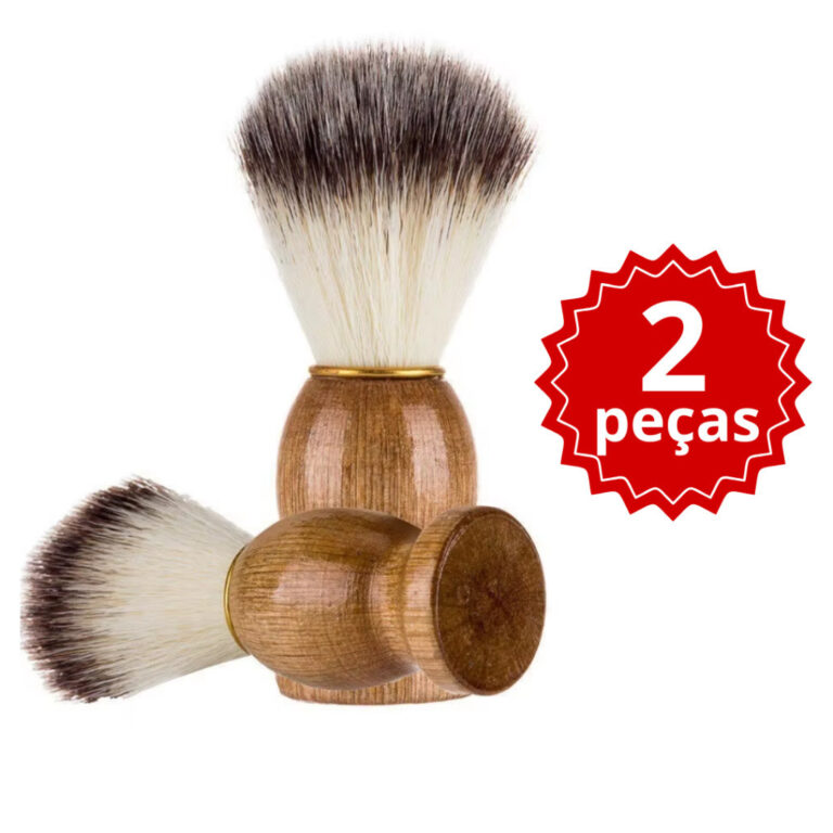 Pincel Para Barbearia Profissional Kit 2 peças De