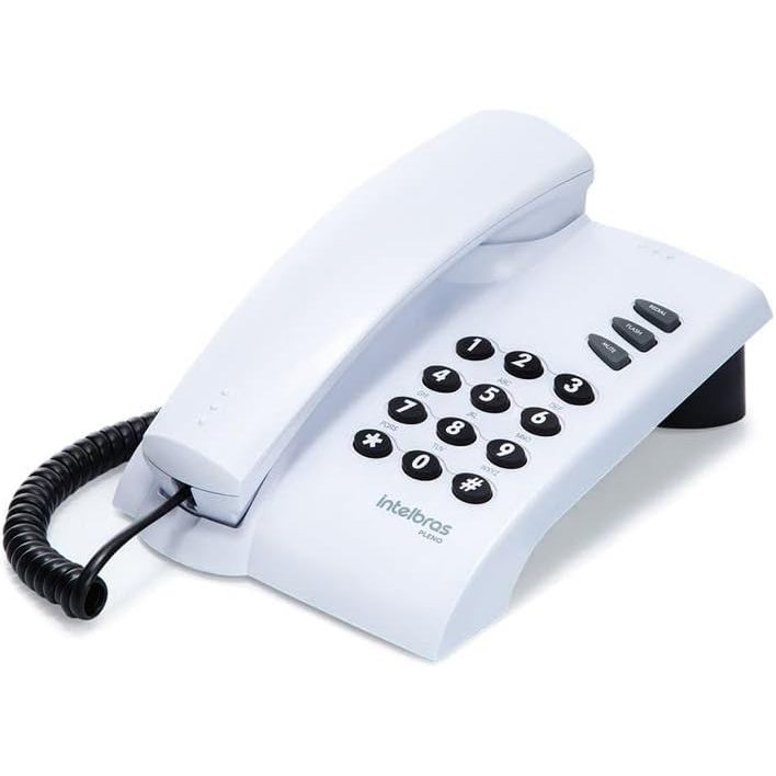 Aparelho Telefone de Mesa Fixo Com Fio Intelbras P
