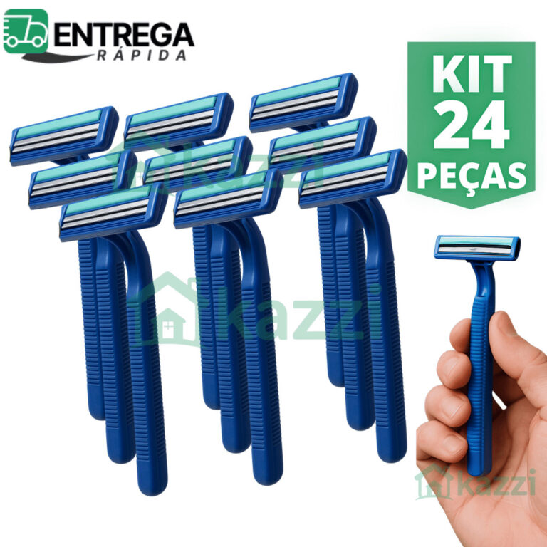Kit 24 Barbeador Masculino e Feminino Aparelho de 