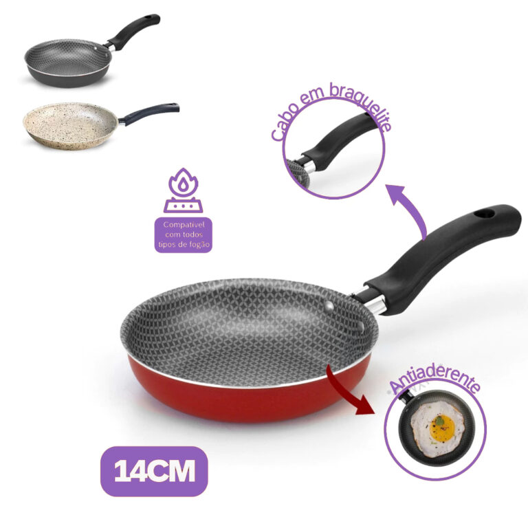 Frigideira Fritar Ovo Antiaderente Sem Óleo Premi