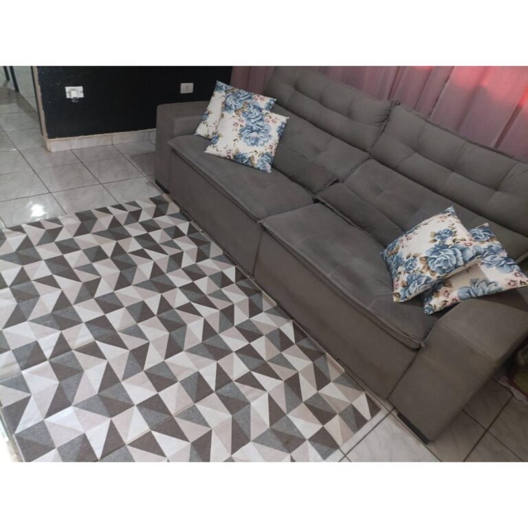 Tapete Sala Quarto Antiderrapante Jacquard 2,00 X 