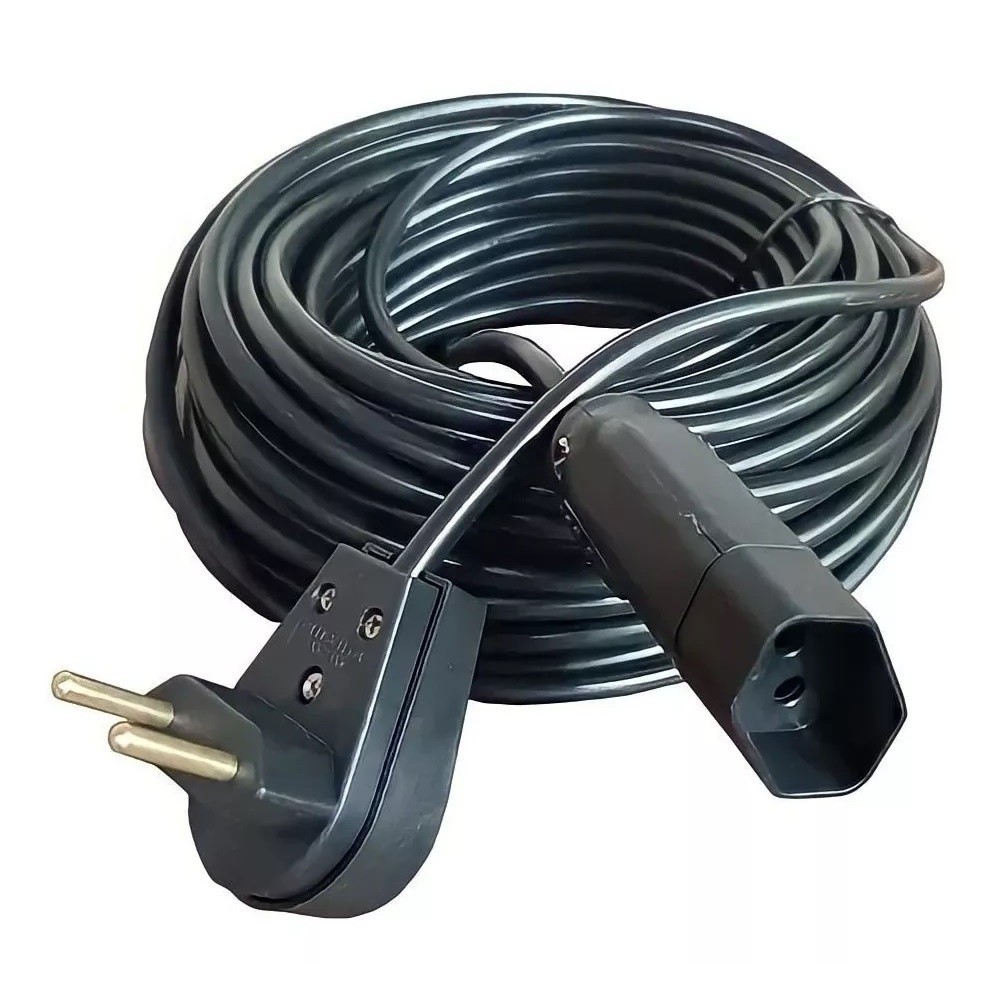 Extensão Elétrica 30 Metros entrada 10A e saida 20a Cabo Pp Reforçada cabo2x1.5
