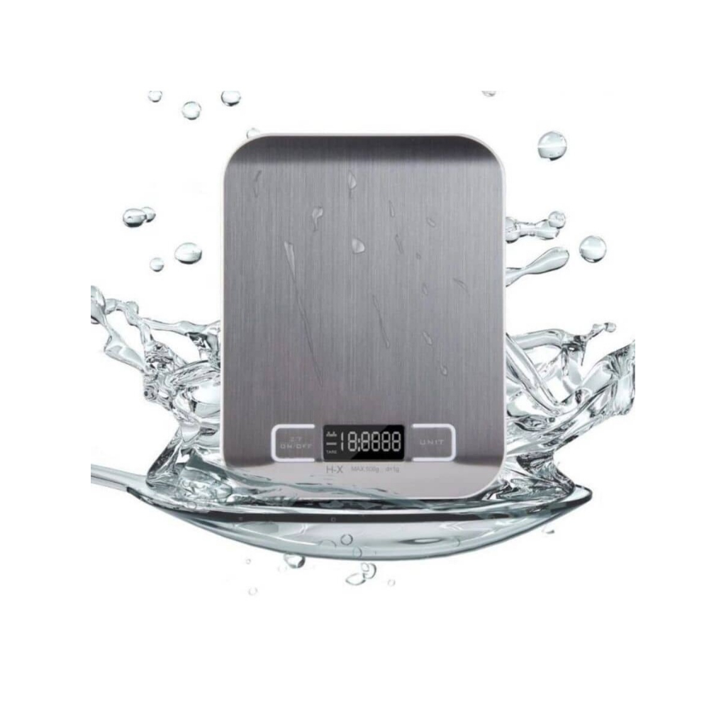 Balança Digital de Cozinha Inox 10Kg | Alta Precisão Portátil para Alimentos