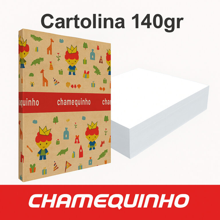 Cartolina com 100 folhas de 140gr – 50x66cm