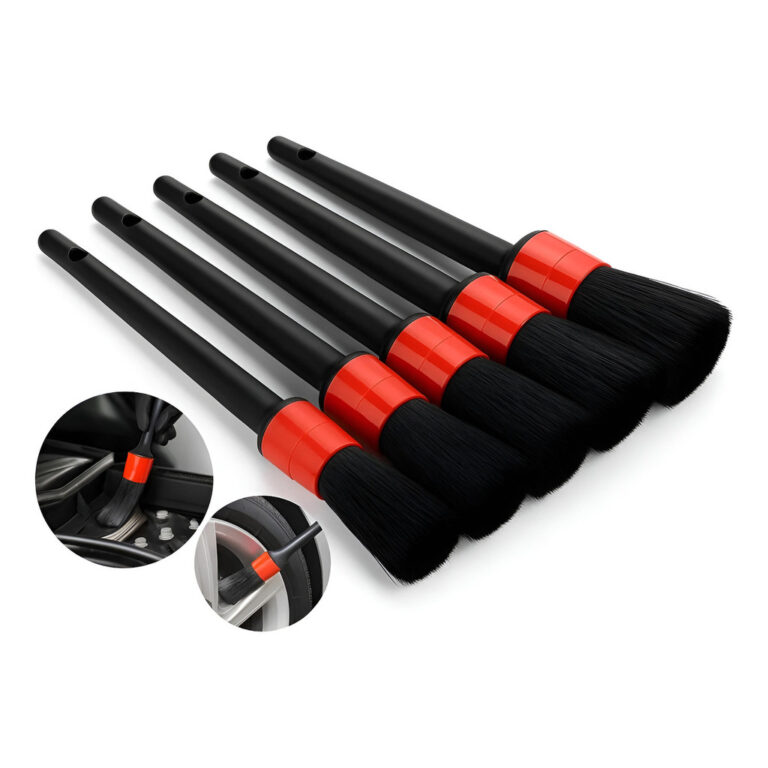 Kit 5 Pincel Para Lavação Detalhamento Automotiv