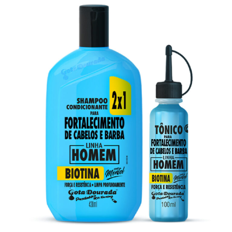 Kit Fortalecimento de Barba e Cabelo Homem