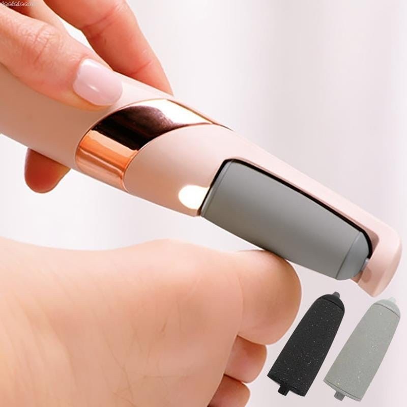 Lixador de Pé Elétrico – Esfoliador Tira Calos Pedicure Portátil Lixa Elimina Calo Portátil Usb Pil