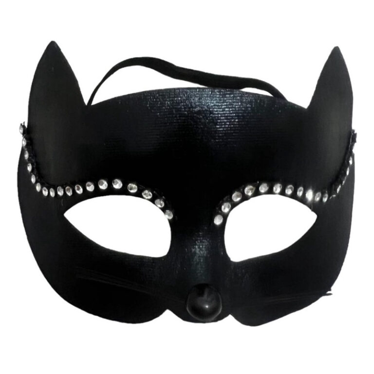 Mascara Mulher Gato Baile Carnaval Festa Fantasia 