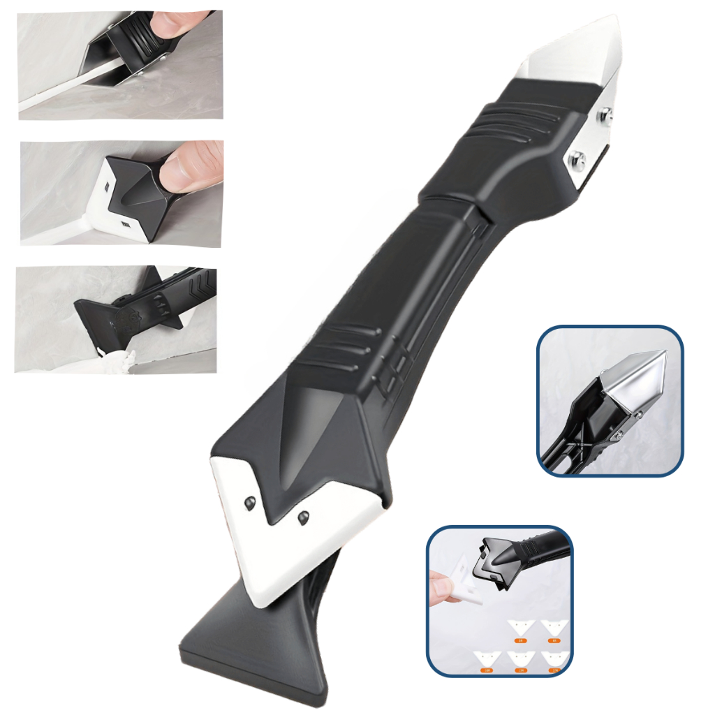 Espátula Para Aplicar e Raspar Rejunte Aplicação Silicone Plástico Raspador Remover Silicone Velho M